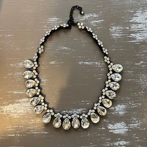 80 CT Simulated Diamond Statement Necklace Huge Crystal Rhinestone